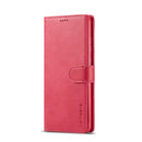For Samsung Galaxy A33 5G LC.IMEEKE Calf Texture Leather Phone Case(Red)