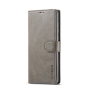 For Samsung Galaxy A33 5G LC.IMEEKE Calf Texture Leather Phone Case(Grey)