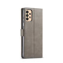 For Samsung Galaxy A33 5G LC.IMEEKE Calf Texture Leather Phone Case(Grey)