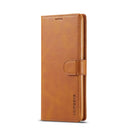 For Samsung Galaxy A33 5G LC.IMEEKE Calf Texture Leather Phone Case(Yellow)