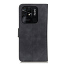 For Xiaomi Redmi 10C/Redmi 10 India/Redmi 10 Power/Poco C40 KHAZNEH Retro Texture Leather Phone Case(Black)