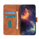 For Xiaomi Redmi 10C/Redmi 10 India/Redmi 10 Power/Poco C40 KHAZNEH Retro Texture Leather Phone Case(Brown)