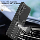For Samsung Galaxy S22 5G Armor 2 in 1 PC + TPU Magnetic Phone Case(Black)