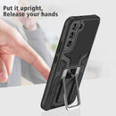 For Samsung Galaxy S22 5G Armor 2 in 1 PC + TPU Magnetic Phone Case(Black)