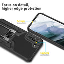 For Samsung Galaxy S22 5G Armor 2 in 1 PC + TPU Magnetic Phone Case(Black)