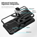 For Samsung Galaxy S22 5G Armor 2 in 1 PC + TPU Magnetic Phone Case(Black)