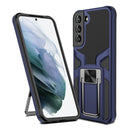 For Samsung Galaxy S22+ 5G Armor 2 in 1 PC + TPU Magnetic Phone Case(Blue)