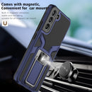 For Samsung Galaxy S22+ 5G Armor 2 in 1 PC + TPU Magnetic Phone Case(Blue)