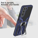 For Samsung Galaxy S22+ 5G Armor 2 in 1 PC + TPU Magnetic Phone Case(Blue)