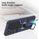For Samsung Galaxy S22+ 5G Armor 2 in 1 PC + TPU Magnetic Phone Case(Blue)