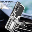 For Samsung Galaxy S22+ 5G Armor 2 in 1 PC + TPU Magnetic Phone Case(Silver)