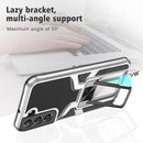 For Samsung Galaxy S22+ 5G Armor 2 in 1 PC + TPU Magnetic Phone Case(Silver)