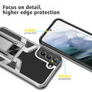 For Samsung Galaxy S22+ 5G Armor 2 in 1 PC + TPU Magnetic Phone Case(Silver)