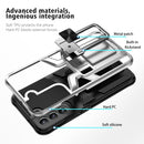 For Samsung Galaxy S22+ 5G Armor 2 in 1 PC + TPU Magnetic Phone Case(Silver)