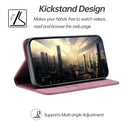 For Samsung Galaxy A73 5G Splicing Skin Feel Magnetic Leather Phone Case(Wine Red)