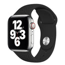 Leopard Embossing Silicone Watch Band For Apple Watch Series 8&7 41mm / SE 2&6&SE&5&4 40mm / 3&2&1 38mm(Black)