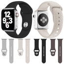 Leopard Embossing Silicone Watch Band For Apple Watch Series 8&7 41mm / SE 2&6&SE&5&4 40mm / 3&2&1 38mm(Black)