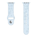 Four-leaf Clover Embossing Silicone Watch Band For Apple Watch Series 7 41mm / 6&SE&5&4 40mm / 3&2&1 38mm(Light Blue)