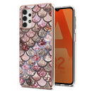 For Samsung Galaxy A13 4G Electroplating IMD TPU Phone Case(Pink Scales)