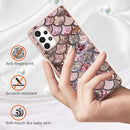 For Samsung Galaxy A13 4G Electroplating IMD TPU Phone Case(Pink Scales)