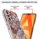 For Samsung Galaxy A13 4G Electroplating IMD TPU Phone Case(Pink Scales)