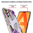 For Samsung Galaxy A13 4G Electroplating IMD TPU Phone Case(Purple Flower)