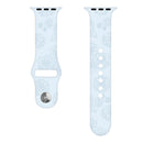 Sunflower Embossing Silicone Watch Band For Apple Watch Series 7 41mm / 6&SE&5&4 40mm / 3&2&1 38mm(Sky Blue)