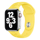 Sunflower Embossing Silicone Watch Band For Apple Watch Series 7 41mm / 6&SE&5&4 40mm / 3&2&1 38mm(Bright Yellow)