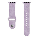 Sunflower Embossing Silicone Watch Band For Apple Watch Series 7 41mm / 6&SE&5&4 40mm / 3&2&1 38mm(Purple)