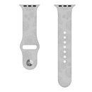 Sunflower Embossing Silicone Watch Band For Apple Watch Series 7 41mm / 6&SE&5&4 40mm / 3&2&1 38mm(Grey)
