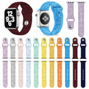 Sunflower Embossing Silicone Watch Band For Apple Watch Series 7 41mm / 6&SE&5&4 40mm / 3&2&1 38mm(Ginger)