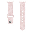 Sunflower Embossing Silicone Watch Band For Apple Watch Series 7 45mm / 6&SE&5&4 44mm / 3&2&1 42mm(Pink Sand)