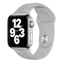 Sunflower Embossing Silicone Watch Band For Apple Watch Series 7 45mm / 6&SE&5&4 44mm / 3&2&1 42mm(Grey)