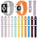Sunflower Embossing Silicone Watch Band For Apple Watch Series 7 45mm / 6&SE&5&4 44mm / 3&2&1 42mm(Ginger)