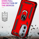 For Motorola Edge 30 Pro Shockproof TPU + PC Phone Case(Red)