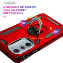 For Motorola Edge 30 Pro Shockproof TPU + PC Phone Case(Red)