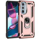 For Motorola Edge 30 Pro Shockproof TPU + PC Phone Case(Rose Gold)
