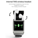 G36pro 1.3 inch IPS Screen Earphone Smart Watch,Support Blood Pressure Measurement / Sleep Monitoring(Silver)