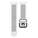 For Huawei Watch GT Runner Double Row Silicone Watch Band(White Black)
