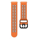 For Huawei Watch GT Runner Double Row Silicone Watch Band(Orange Black)