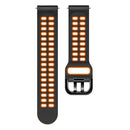 For Huawei Watch GT Runner Double Row Silicone Watch Band(Black Orange)