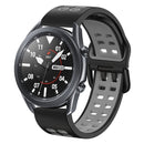For Huawei Watch GT Runner Double Row Silicone Watch Band(Black Grey)