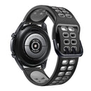 For Huawei Watch GT Runner Double Row Silicone Watch Band(Black Grey)
