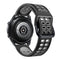 For Huawei Watch GT Runner Double Row Silicone Watch Band(Black Grey)