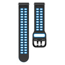 For Huawei Watch GT Runner Double Row Silicone Watch Band(Black Sky Blue)