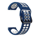 For Huawei Watch GT Runner Double Row Silicone Watch Band(Blue White)