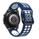 For Huawei Watch GT Runner Double Row Silicone Watch Band(Blue White)