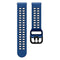 For Huawei Watch GT Runner Double Row Silicone Watch Band(Midnight Blue Black)