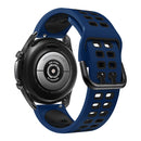 For Huawei Watch GT Runner Double Row Silicone Watch Band(Midnight Blue Black)