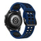 For Huawei Watch GT Runner Double Row Silicone Watch Band(Midnight Blue Black)